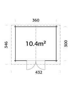 Abri De Jardin Tina 10.8 M² En Bois Massif 34 Mm -Biohors Boutique abri de jardin tina 108 m en bois massif 34 mm 11