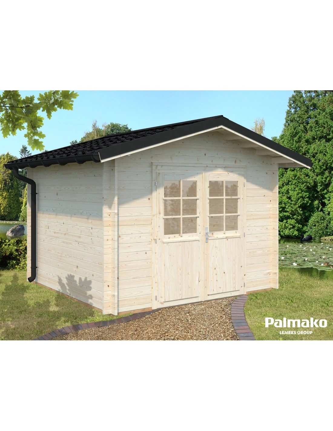 Abri De Jardin Tina 7.8 M² En Bois Massif 34 Mm 7 Abri De Jardin Tina 7.8 M² En Bois Massif 34 Mm – Image 5