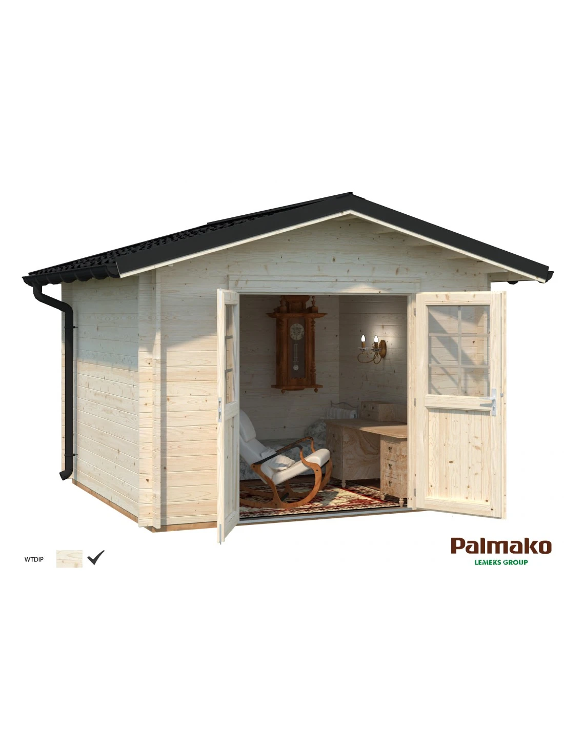 Abri De Jardin Tina 7.8 M² En Bois Massif 34 Mm 3 Abri De Jardin Tina 7.8 M² En Bois Massif 34 Mm