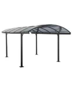 Carport Belize Noir - 2,94 X 5 X 2,23/2,50 - Aluminium, Acier Et Polycarbonate -Biohors Boutique carport belize noir 294 x 5 x 223250 aluminium acier et polycarbonate 1