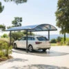 Carport Belize Noir - 2,94 X 5 X 2,23/2,50 - Aluminium, Acier Et Polycarbonate 2 Carport Belize Noir - 2,94 X 5 X 2,23/2,50 - Aluminium, Acier Et Polycarbonate -Biohors Boutique carport belize noir 294 x 5 x 223250 aluminium acier et polycarbonate