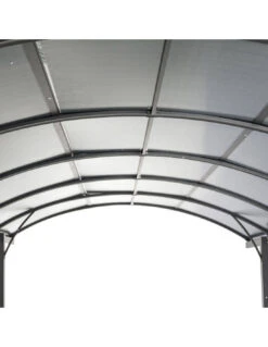 Carport Belize Noir - 2,94 X 5 X 2,23/2,50 - Aluminium, Acier Et Polycarbonate -Biohors Boutique carport belize noir 294 x 5 x 223250 aluminium acier et polycarbonate 2