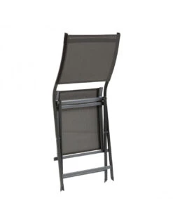 Biohors Boutique -Biohors Boutique chaise de jardin axant pliable aluminium et texaline anthracite graphite 1