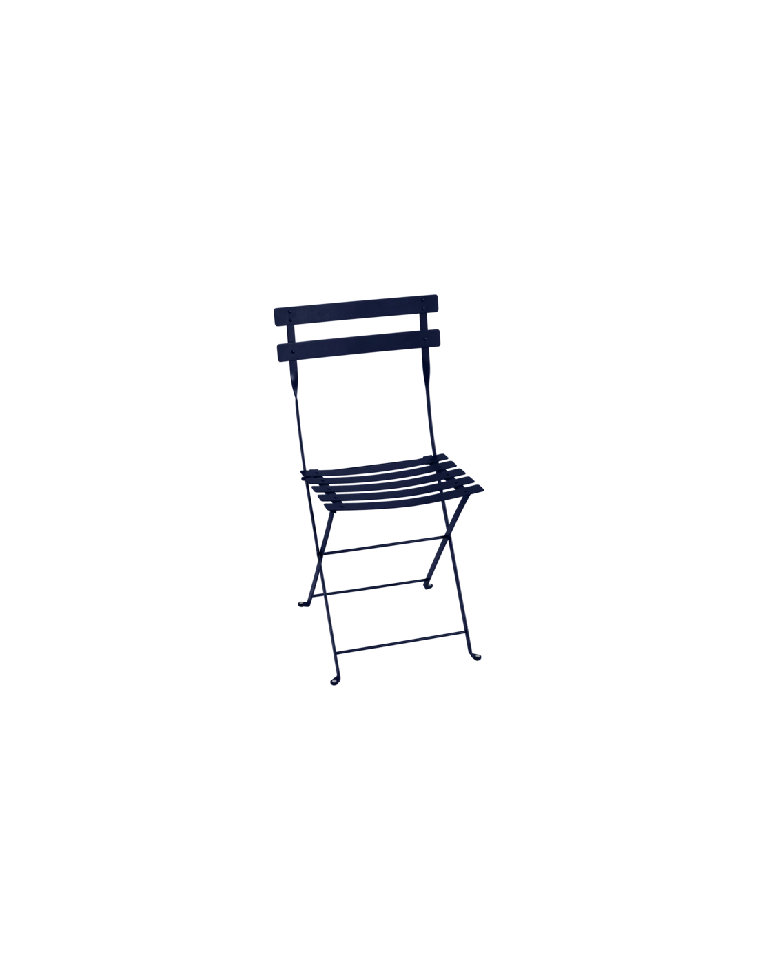 Chaise De Jardin Bistro Pliante En Métal - Bleu Abysse 3 Chaise De Jardin Bistro Pliante En Métal - Bleu Abysse