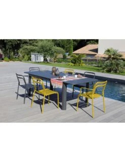 Chaise De Jardin EOS Empilable En Aluminium - Tournesol -Biohors Boutique chaise de jardin eos empilable en aluminium coloris au choix 5