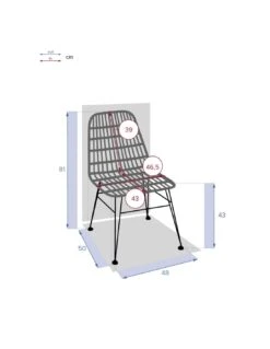 Chaise De Jardin Lambada Sésame - Métal Et Résine 9 Chaise De Jardin Lambada Sésame - Métal Et Résine -Biohors Boutique chaise de jardin lambada sesame metal et resine 3