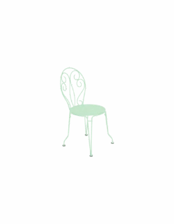 Chaise De Jardin Montmartre - Métal Empilable - Vert Opaline