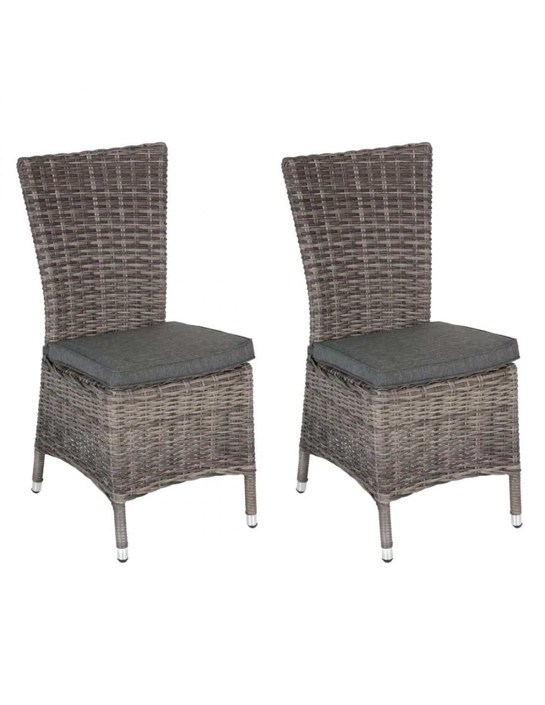 Chaise De Jardin Mooréa - Aluminium Et Résine Tressée - Terre D'ombre 4 Chaise De Jardin Mooréa - Aluminium Et Résine Tressée - Terre D'ombre – Image 2