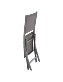 Chaise De Jardin Pliante Essentia Graphite - Aluminium Et Texaline - Graphite / Anthracite -Biohors Boutique chaise de jardin pliante essentia graphite aluminium et texaline graphite anthracite 2