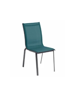 Chaise Empilable Axant Anthracite / Bleu Canard