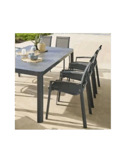 Chaise Empilable Axant Anthracite / Graphite -Biohors Boutique chaise empilable axant anthracite graphite 1