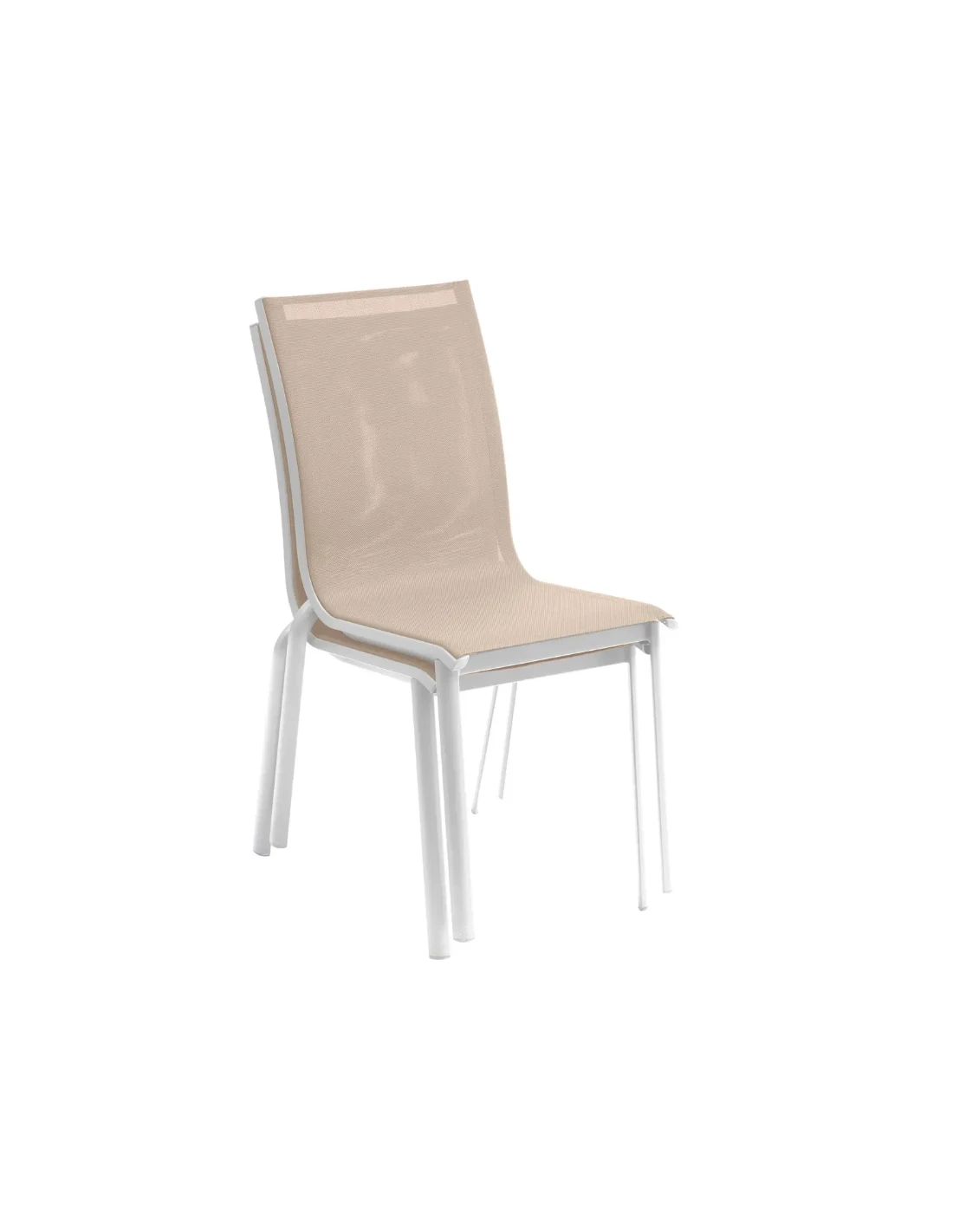 Chaise Empilable Axant Lin / Blanc 4 Chaise Empilable Axant Lin / Blanc – Image 2