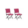 Chaise Pliante Élégance - Aluminium Grey - Grey / Framboise 1 Chaise Pliante Élégance - Aluminium Grey - Grey / Framboise -Biohors Boutique chaise pliante elegance aluminium grey