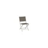 Chaise Pliante Joe Blanc Assise Textilène Taupe - Stern -Biohors Boutique chaise pliante joe blanc assise textilene taupe stern