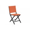 Chaise Pliante Thema En Aluminium Et Toile TPEP - Graphite / Paprika -Biohors Boutique chaise pliante thema en aluminium et toile tpep 4