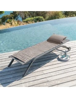 Coussin De Transat Enroulé 180 X 60 Cm - Taupe -Biohors Boutique coussin de transat enroule 180 x 60 cm taupe 4