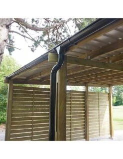 Carport En Bois Double CESAR Traité Autoclave De 38 M² -Biohors Boutique double carport cesar traite autoclave de 401 m 3