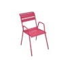Fauteuil De Jardin Bridge Monceau Empilable Métal - Rose Praline -Biohors Boutique fauteuil de jardin bridge monceau empilable metal
