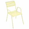 Fauteuil De Jardin Bridge Monceau Empilable Métal - Citron Givré -Biohors Boutique fauteuil de jardin bridge monceau empilable metal 5