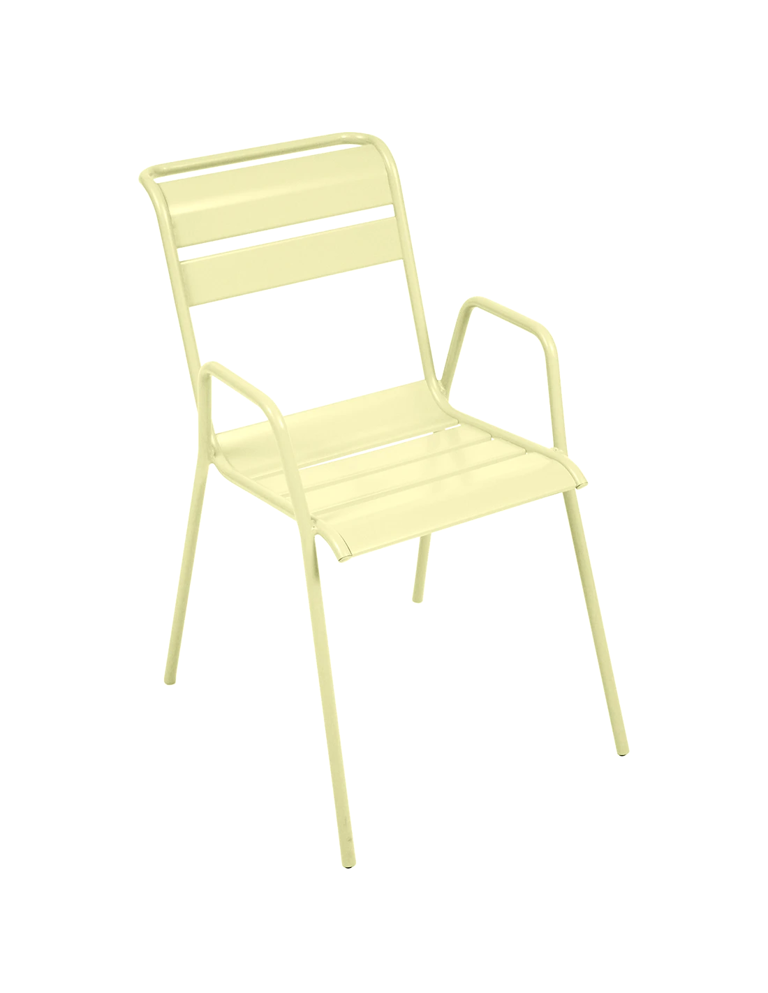 Fauteuil De Jardin Bridge Monceau Empilable Métal - Citron Givré 3 Fauteuil De Jardin Bridge Monceau Empilable Métal - Citron Givré