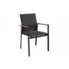 Fauteuil De Jardin Delia Empilable - Alu/Tpep/Acc - Graphite/noir -Biohors Boutique fauteuil de jardin delia empilable alutpepacc graphitenoir