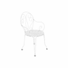 Fauteuil De Jardin Montmartre Empilable En Métal Blanc Coton - Fermob -Biohors Boutique fauteuil de jardin montmartre empilable en metal blanc coton fermob