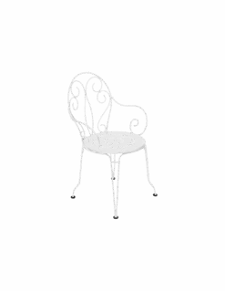Fauteuil De Jardin Montmartre Empilable En Métal Blanc Coton - Fermob