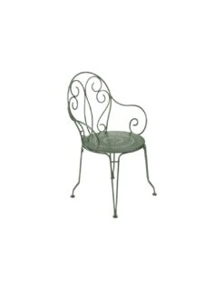 Fauteuil De Jardin Montmartre Empilable En Métal - Vert Opaline