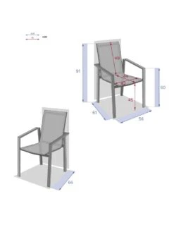 Fauteuil De Jardin Pavane - Aluminium Et Texaline - Blanc Et Noisette 15 Fauteuil De Jardin Pavane - Aluminium Et Texaline - Blanc Et Noisette -Biohors Boutique fauteuil de jardin pavane aluminium et texaline 6