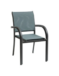 Fauteuil De Jardin Piazza Empilable - Aluminium Graphite - Graphite / Jade 6 Fauteuil De Jardin Piazza Empilable - Aluminium Graphite - Graphite / Jade -Biohors Boutique fauteuil de jardin piazza empilable aluminium graphite graphite jade 1