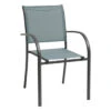 Fauteuil De Jardin Piazza Empilable - Aluminium Graphite - Graphite / Jade -Biohors Boutique fauteuil de jardin piazza empilable aluminium graphite graphite jade