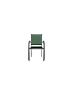 Fauteuil De Jardin Piazza Empilable - Aluminium Graphite - Graphite / Olive -Biohors Boutique fauteuil de jardin piazza empilable aluminium graphite graphite olive 2
