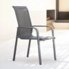 Fauteuil Dossier Haut Empilable Essentia - Aluminium Graphite -Biohors Boutique fauteuil dossier haut empilable essentia aluminium graphite