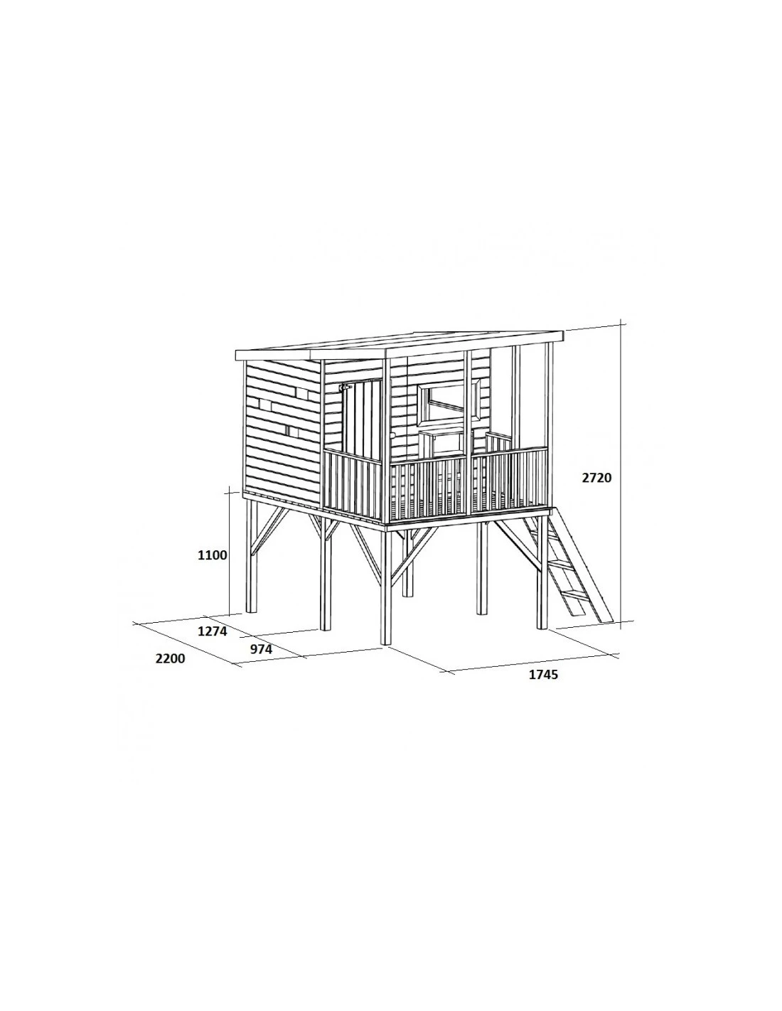 Maisonnette En Bois Galibier Robinson Sur Pilotis 5 Maisonnette En Bois Galibier Robinson Sur Pilotis – Image 3