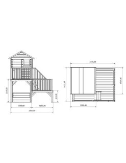 Maisonnette HUBERT Sur Pilotis Avec Bac à Sable 21 Maisonnette HUBERT Sur Pilotis Avec Bac à Sable -Biohors Boutique maisonnette hubert sur pilotis avec bac a sable 9