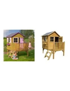 Maisonnette Charlotte Avec Toboggan Rouge 8 Maisonnette Charlotte Avec Toboggan Rouge -Biohors Boutique maisonnette pour enfants charlotte avec toboggan 2