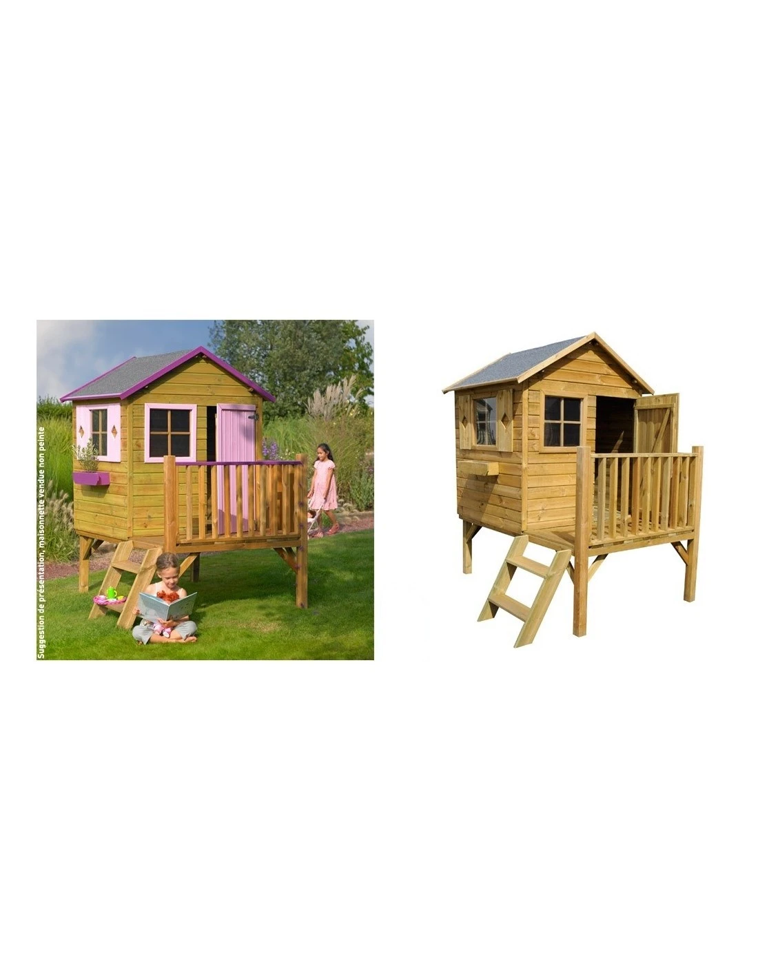 Maisonnette Charlotte Avec Toboggan Rouge 5 Maisonnette Charlotte Avec Toboggan Rouge – Image 3