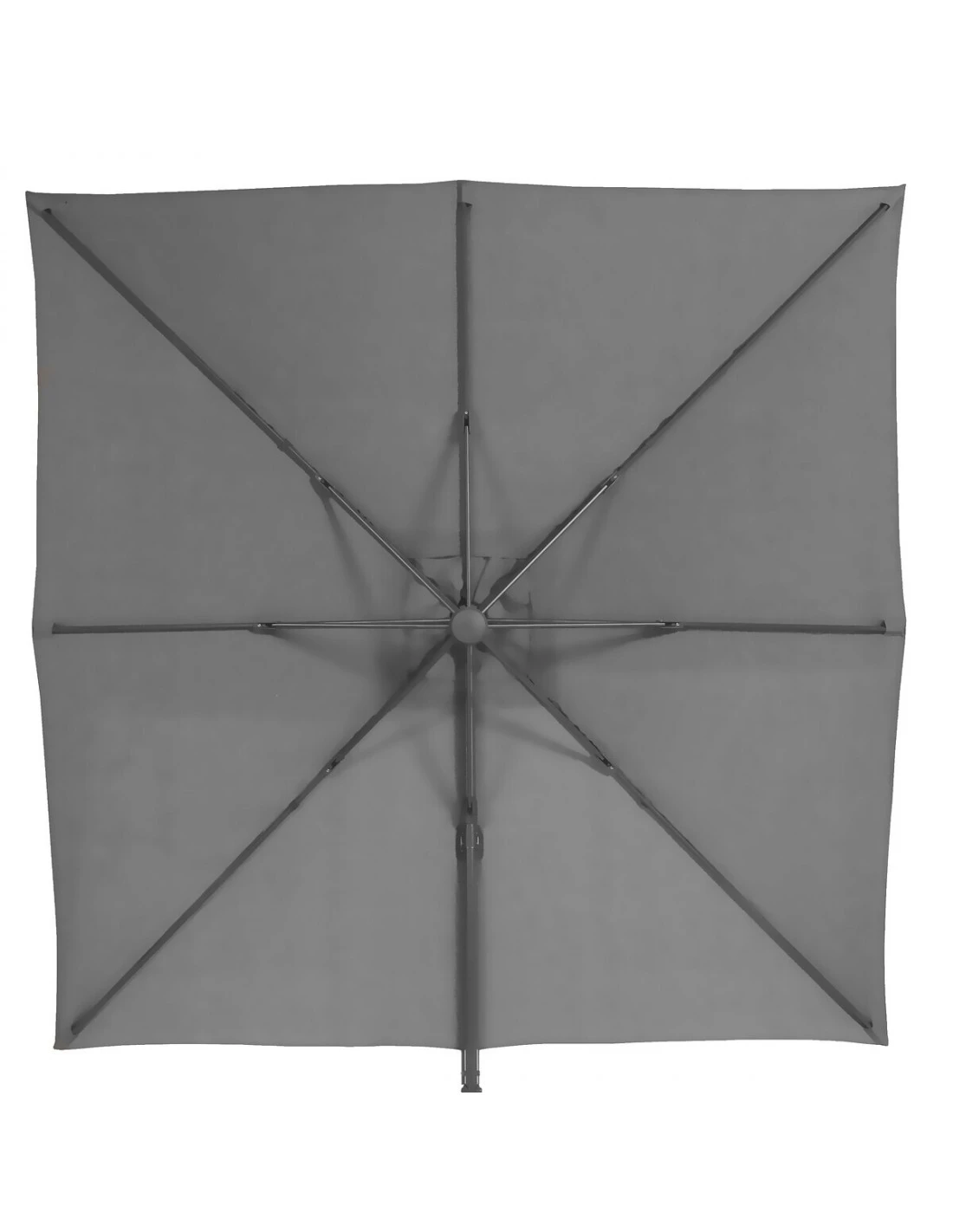 Parasol Déporté Carré Eléa 3 X 3 M - Graphite / Ardoise 7 Parasol Déporté Carré Eléa 3 X 3 M - Graphite / Ardoise – Image 5