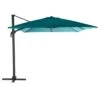 Parasol Déporté Carré Eléa 3 X 3 M - Toile Polyester 250g/m² - Bleu Canard -Biohors Boutique parasol deporte carre elea 3 x 3 m toile polyester 250gm bleu canard