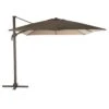 Parasol Déporté Carré Eléa 3 X 3 M - Toile Polyester 250g/m² - Noisette / Tonka -Biohors Boutique parasol deporte carre elea 3 x 3 m toile polyester 250gm noisette tonka