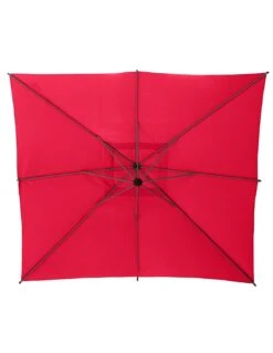 Parasol Déporté Carré Manoa 2.5x2.5 M - Acier Et Polyester - Bordeaux -Biohors Boutique parasol deporte carre manoa 25x25 m acier et polyester bordeaux 6