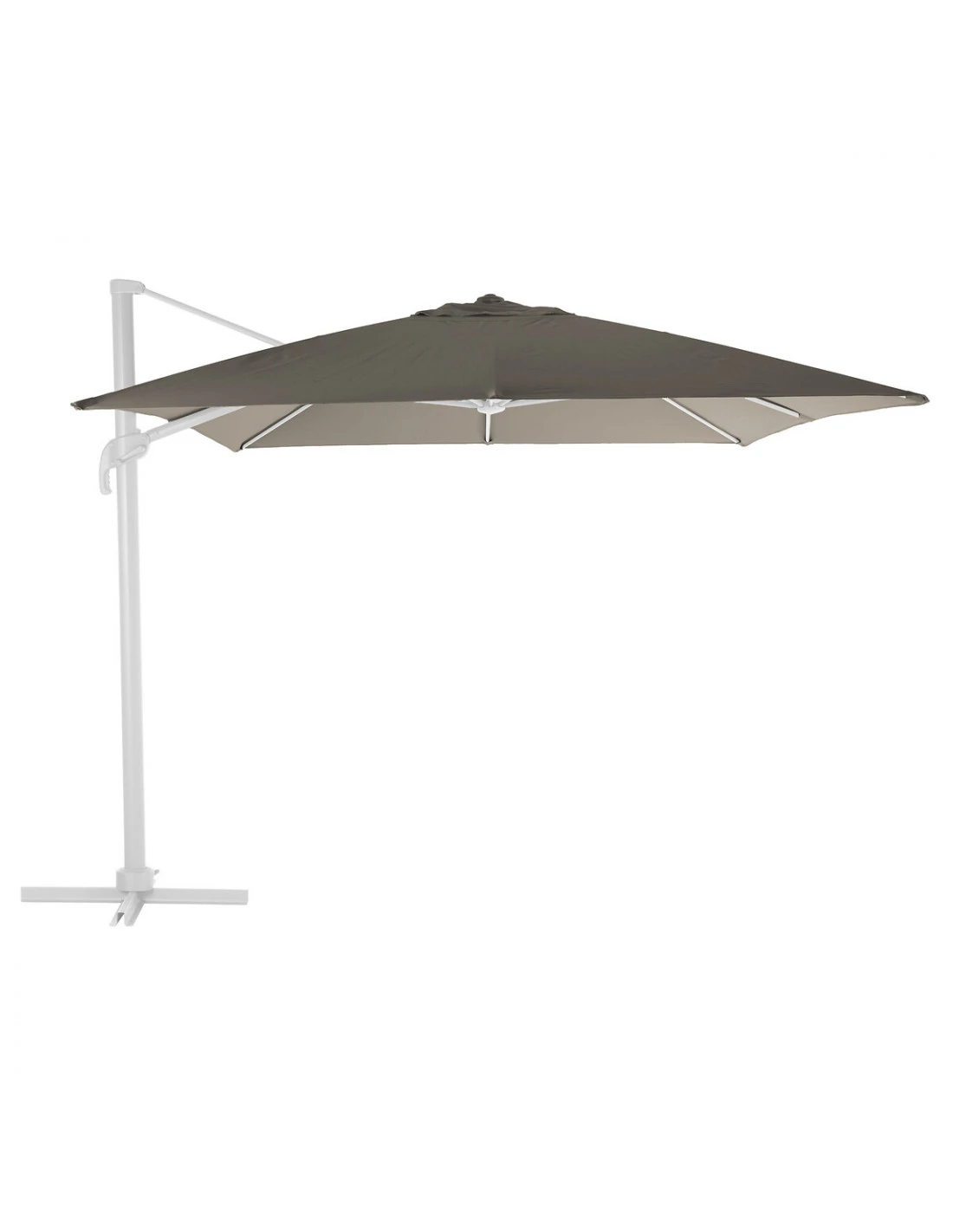 Parasol Déporté Elea 3x3 M Toile Olifen Noisette 3 Parasol Déporté Elea 3x3 M Toile Olifen Noisette