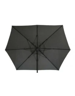 Parasol Déporté Eléa 4,2 X 3 M Hexagonal - Aluminium Et Toile Oléfine - Anthracite -Biohors Boutique parasol deporte elea 42 x 3 m hexagonal aluminium et toile olefine anthracite 7