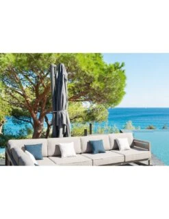 Parasol Déporté Eléa L.3 X P.4 M - Aluminium Et Toile Oléfine - Anthracite -Biohors Boutique parasol deporte elea l3 x p4 m aluminium et toile olefine anthracite 1