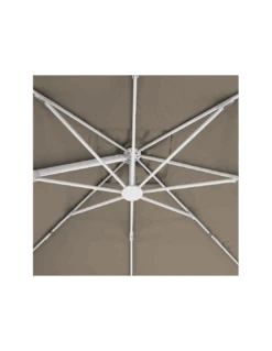 Parasol Déporté Eléa L.3 X P.4 M - Aluminium Et Toile Oléfine - Noisette -Biohors Boutique parasol deporte elea l3 x p4 m aluminium et toile olefine noisette 1