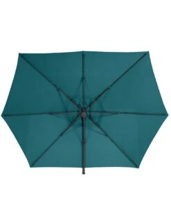 Parasol Déporté Hexagonal Éléa 3 X 4,2 M - Toile Polyester - Bleu Canard -Biohors Boutique parasol deporte hexagonal elea 3 x 42 m toile polyester bleu canard 3