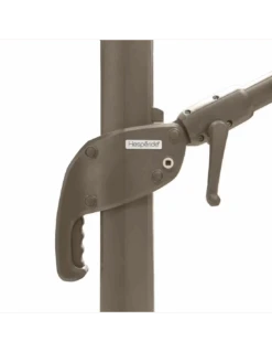 Parasol Déporté Hexagonal Éléa 3 X 4,2 M - Toile Polyester - Noisette / Tonka -Biohors Boutique parasol deporte hexagonal elea 3 x 42 m toile polyester noisette tonka 3