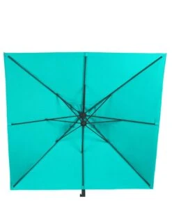 Parasol Déporté Janeiro Carré 2,5 X 2,5 M - Aluminium Et Toile Polyester - Emeraude -Biohors Boutique parasol deporte janeiro carre 25 x 25 m aluminium et toile polyester emeraude 2