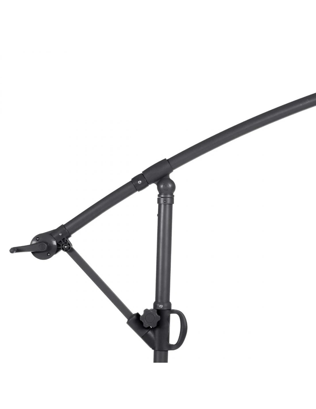 Parasol Déporté Janeiro Rond Ø3m - Aluminium Et Polyester 9 Parasol Déporté Janeiro Rond Ø3m - Aluminium Et Polyester – Image 7