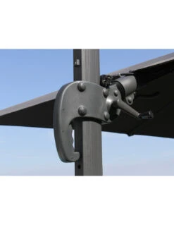 Parasol Déporté NH20 3x3 M En Aluminium Orientable, Inclinable Et Rotatif - Curry -Biohors Boutique parasol deporte nh 3x3 m orientable et inclinable proloisirs 2